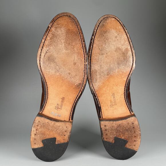 Allen Edmonds Westchester Men’s 10.5 B Brown Leather Slip On Penny Loafers Shoes